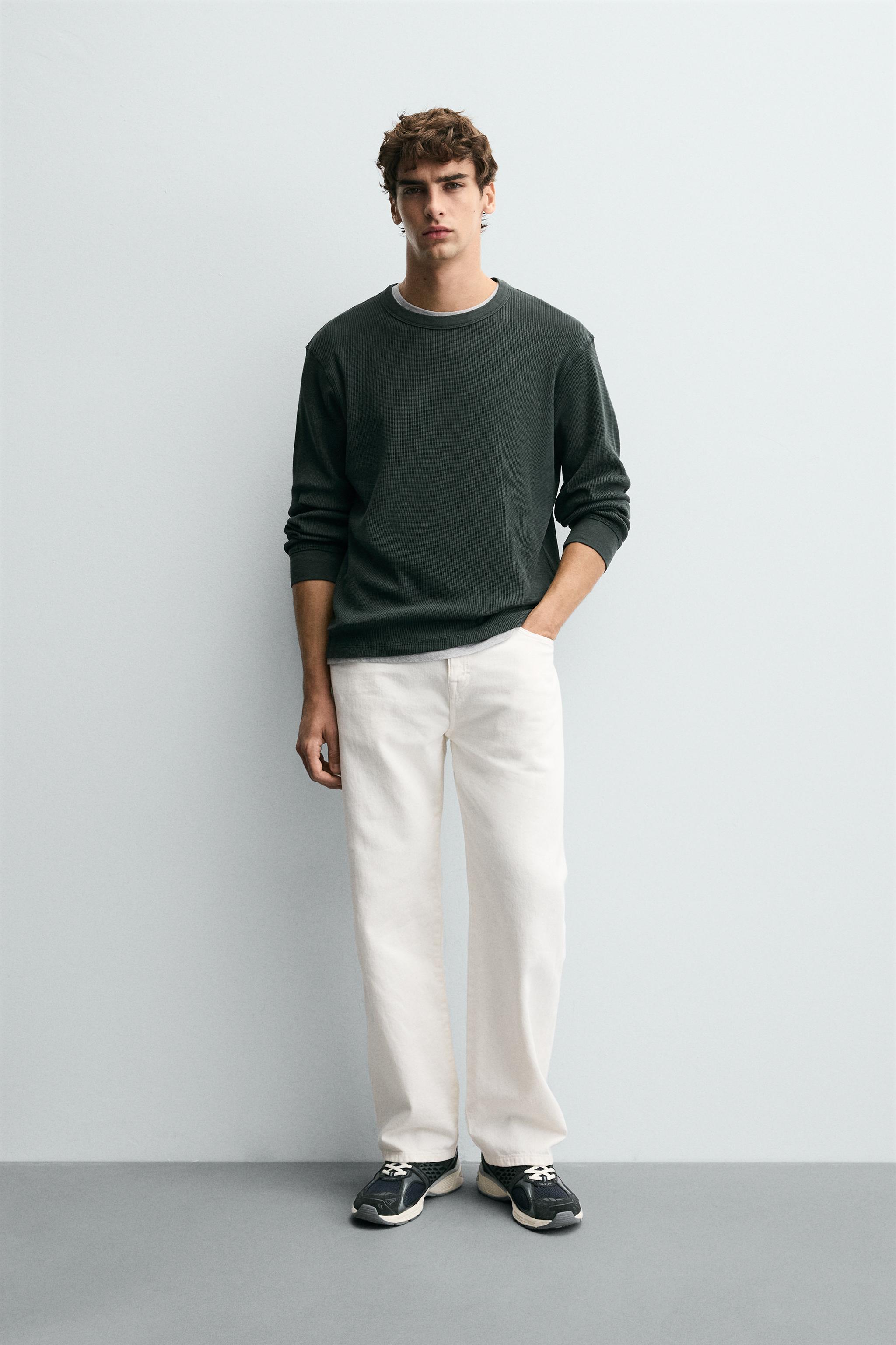 WAFFLE TEXTURED T-SHIRT